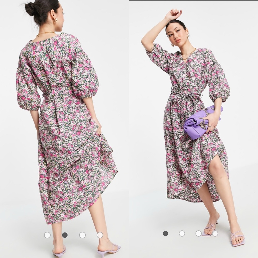 MNG from ASOS Floral Midi Dress